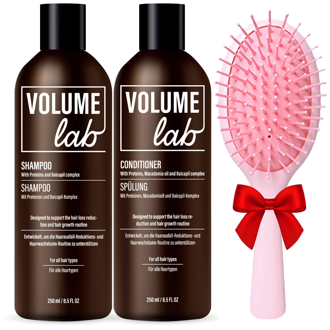 VOLUME LAB bazinis rinkinys: šampūnas ir kondicionierius + DOVANA